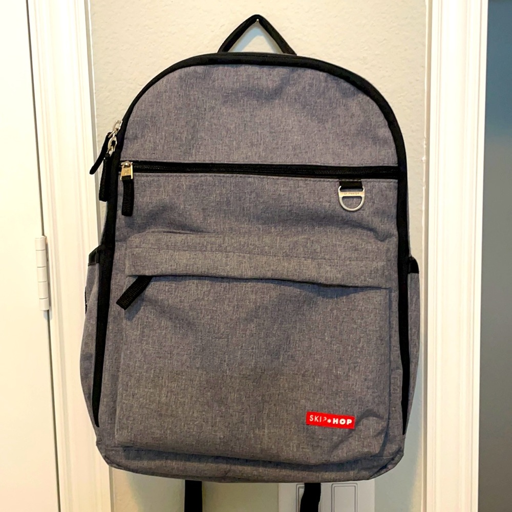🌺Skip Hop Chambray Gray Diaper bag/ Back pack